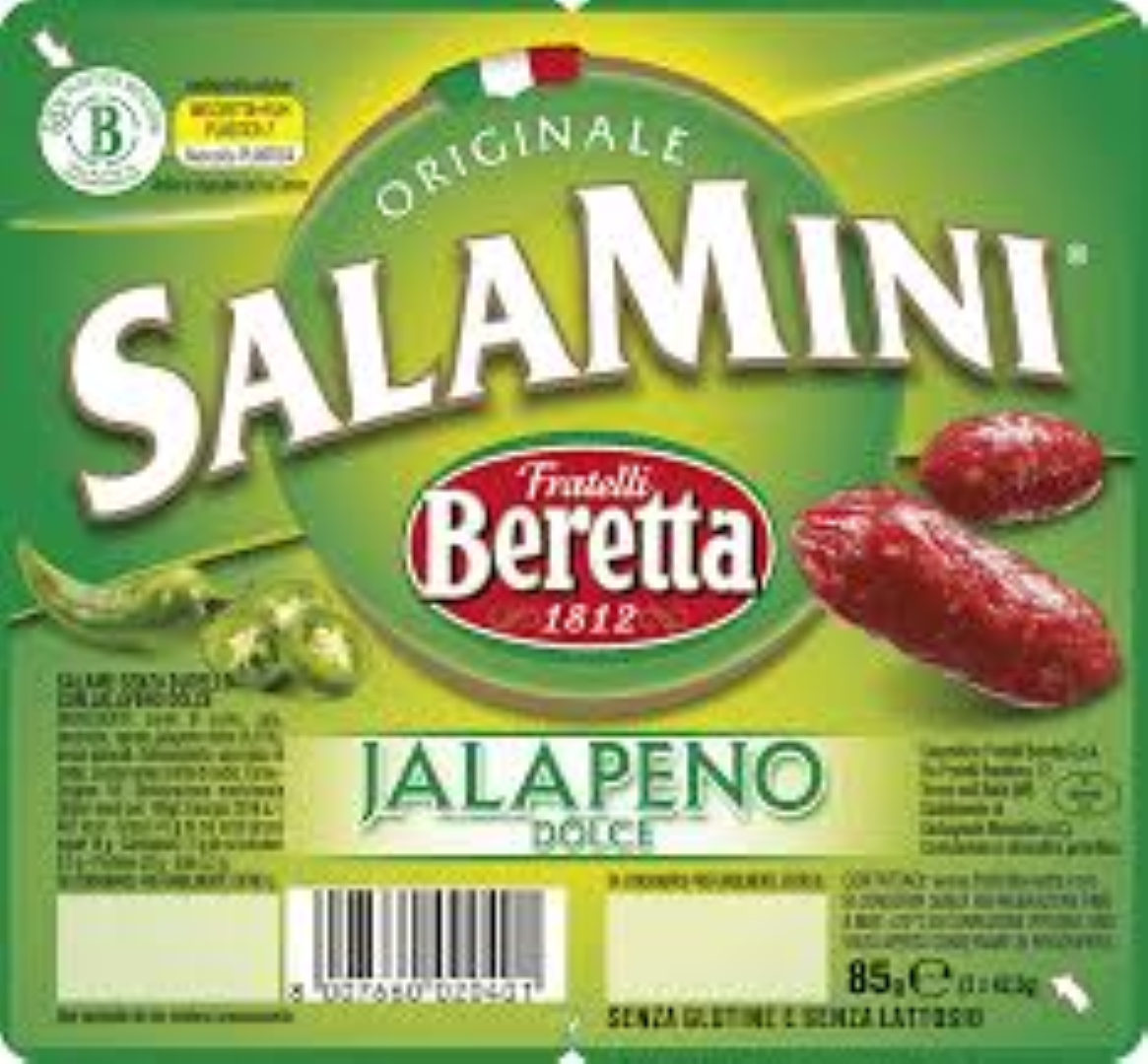 BERETTA JALAPENO SALAMINI 85G